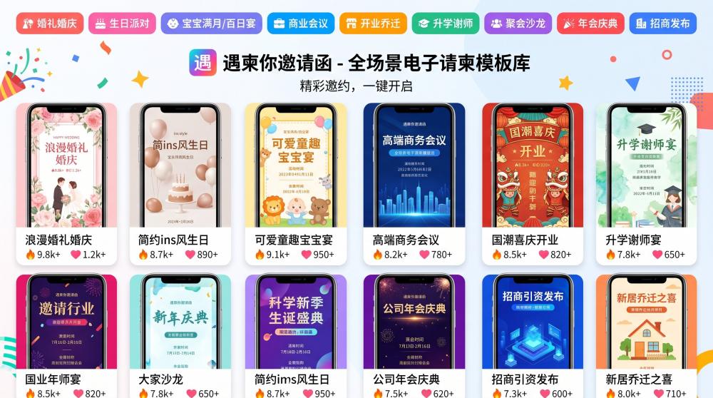 服装店开业电子邀请函免费生成！高颜值款式，轻松提升门店辨识度